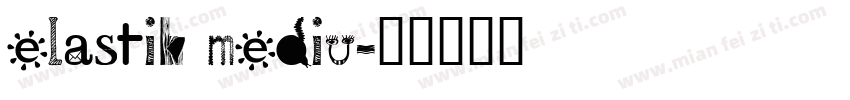 elastik mediu字体转换
